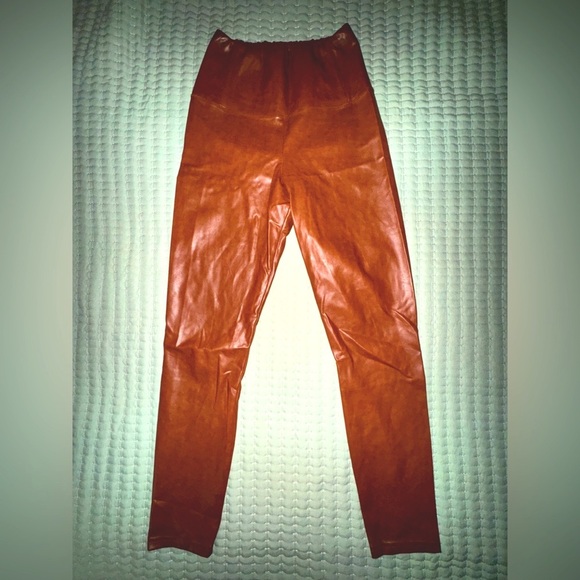 Wilfred Free Melina Vegan Pants/leggings. Cognac color. Size S. EUC. - Picture 1 of 9